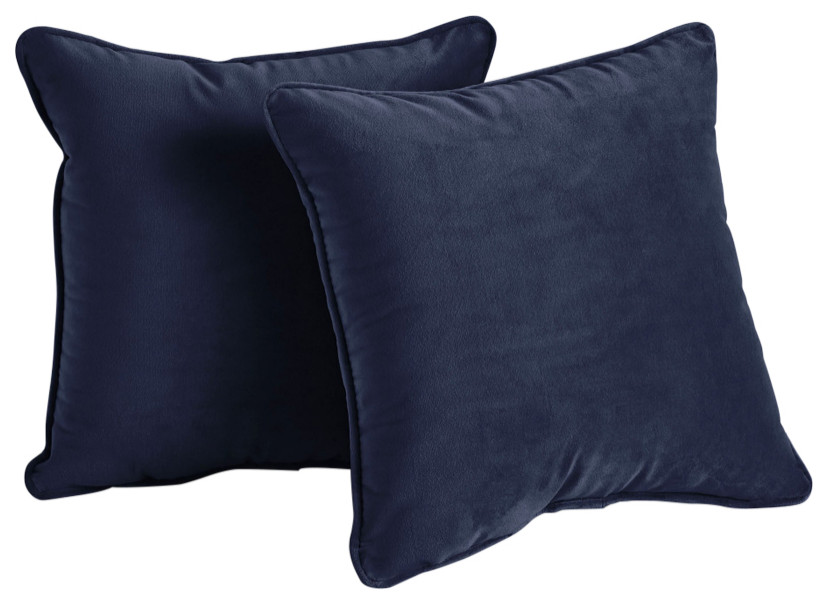 Pillow of 2, Navy, 24"Hx24"