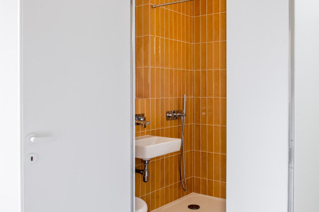chez Caroline & Fabrice. industrial-badezimmer