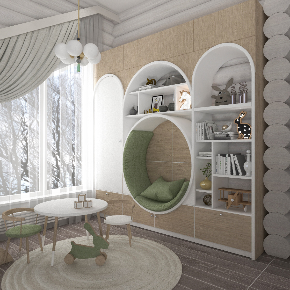 Проект загородного дома из сруба