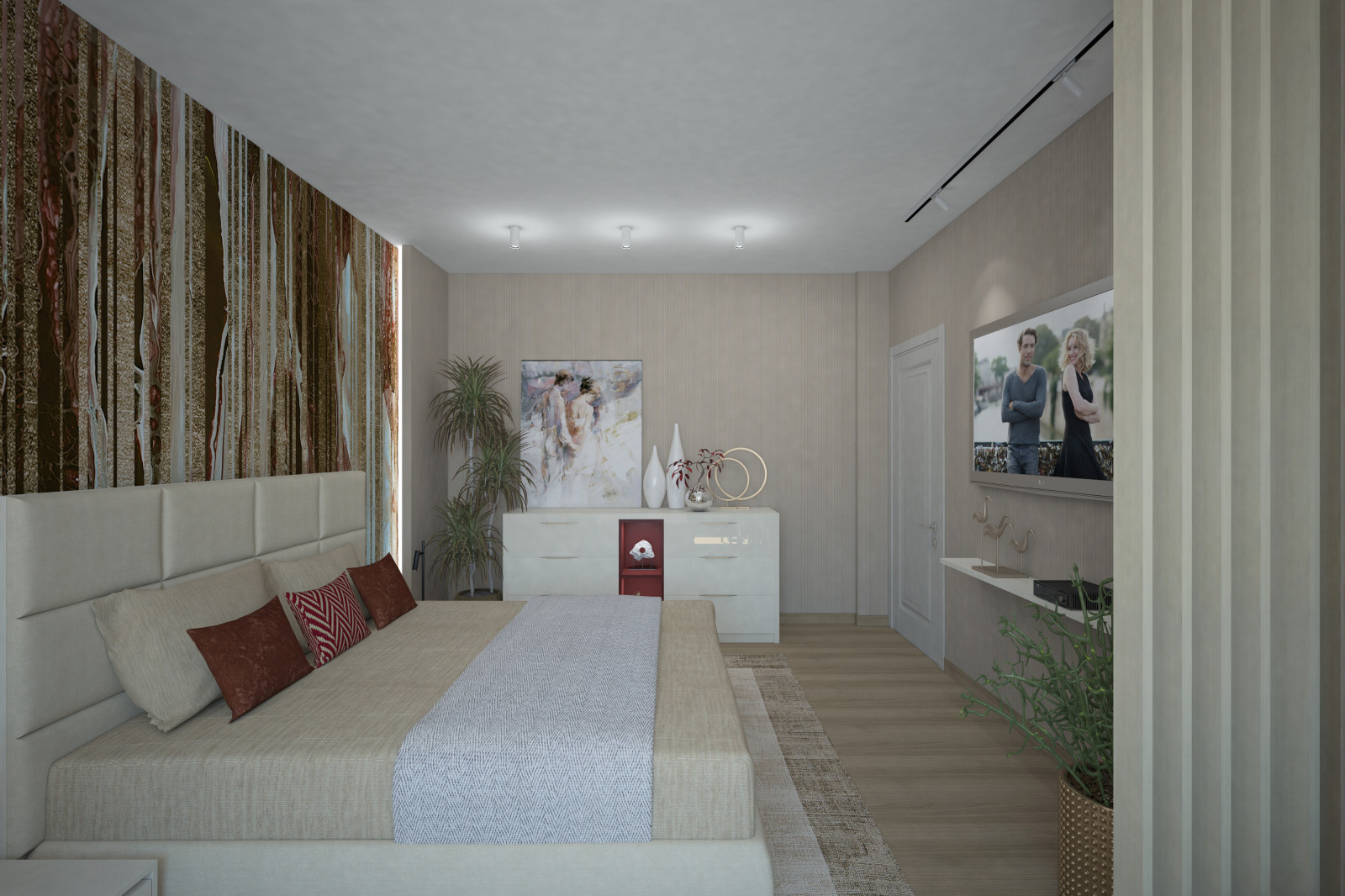 Квартира для молодоженов. Спальня В-2.