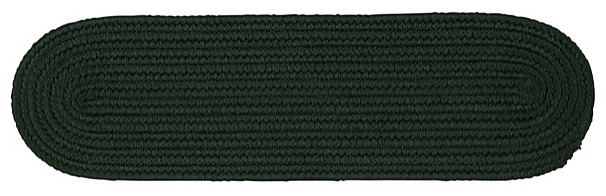 Boca Raton - Dark Green Stair Tread Set (13), Stair Tread, Braided ...