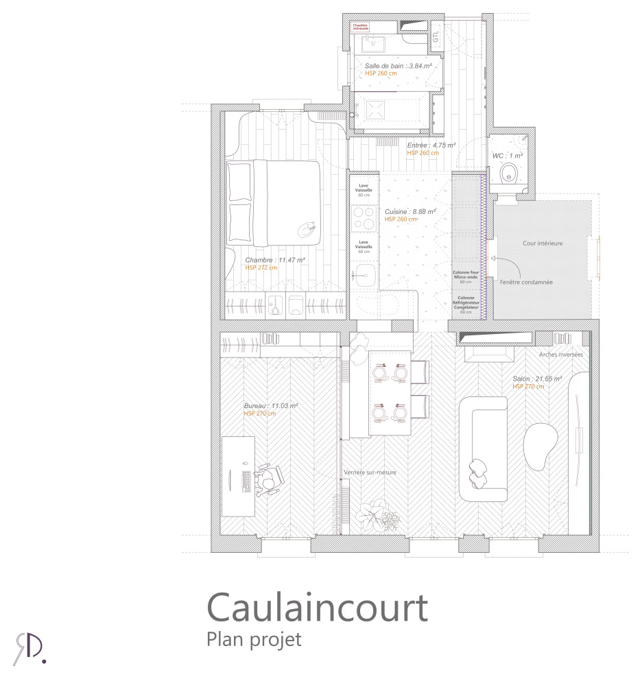 Plan d'aménagement - Projet
