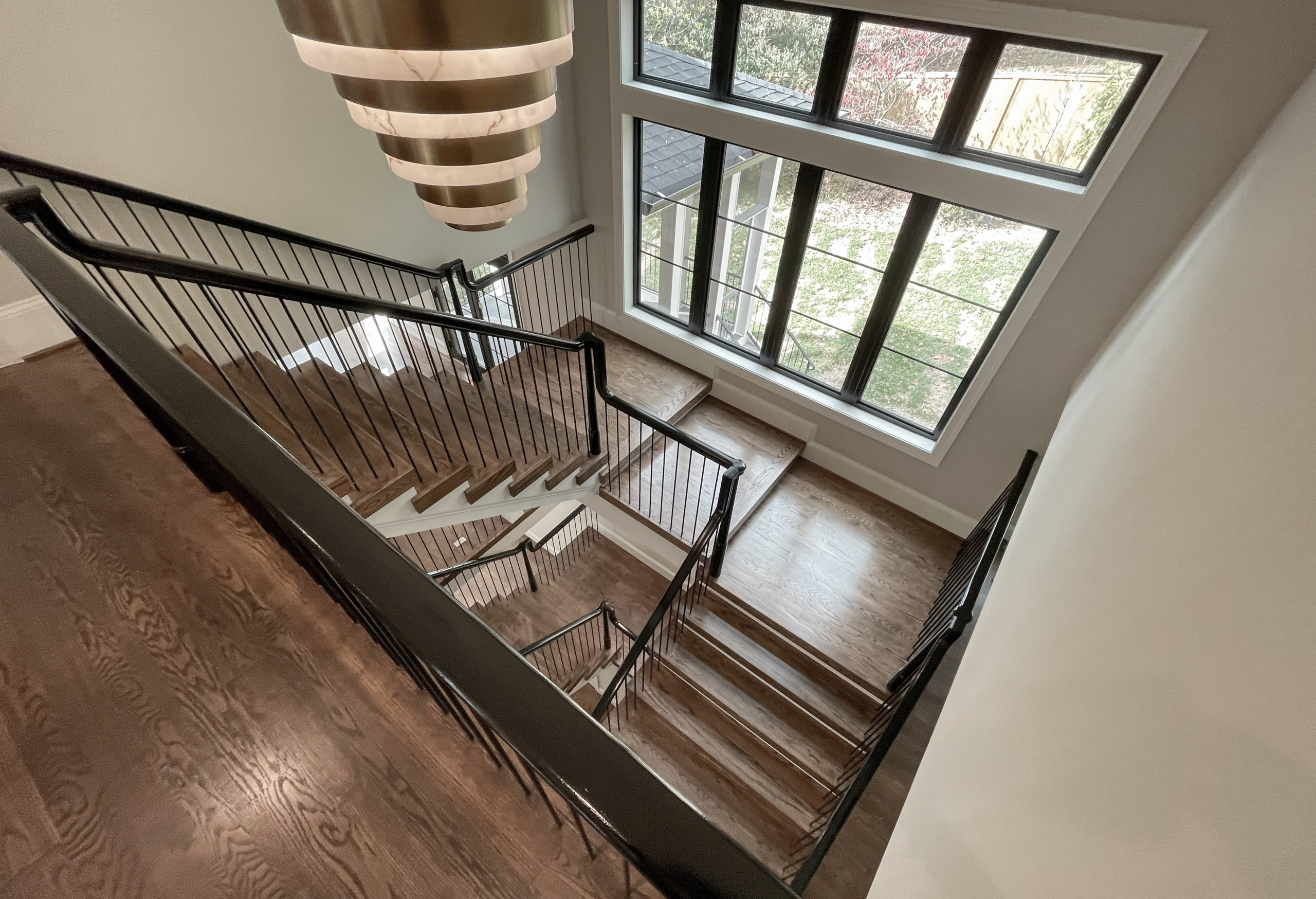 89_Eclectic and Edgy Staircase in French Contemporary Residence, McLean VA 2210