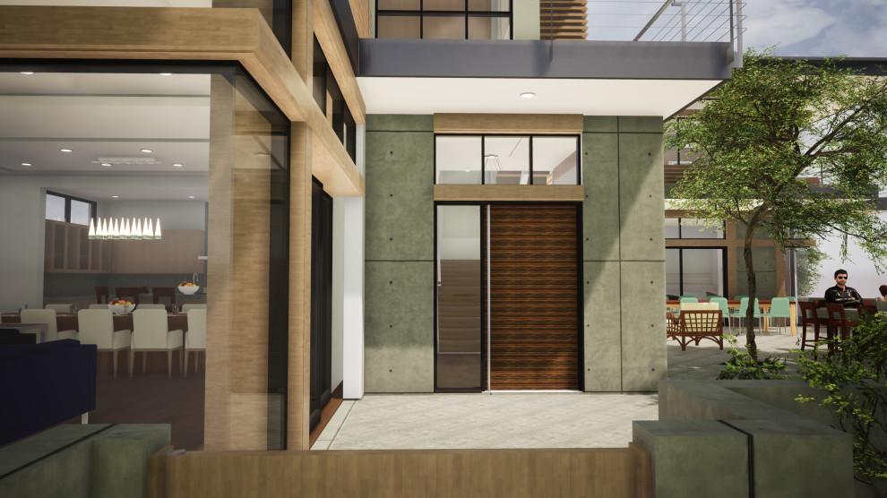 Design ideas for a modern home design in San Diego.