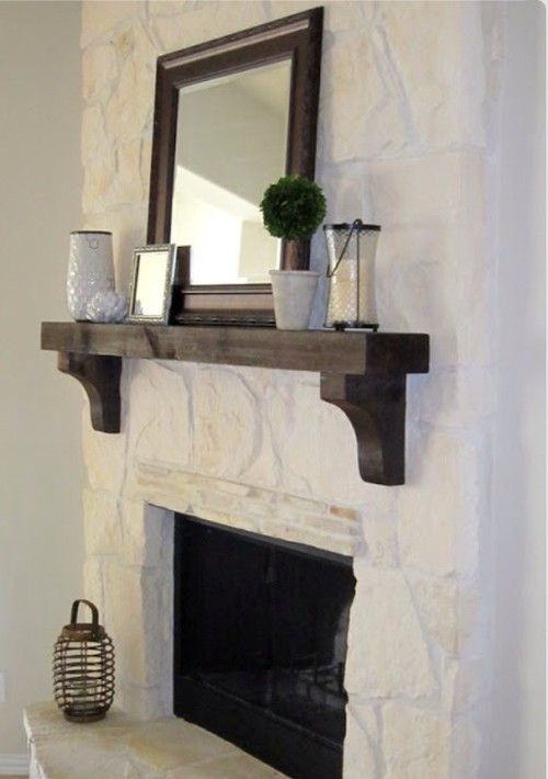 Anyone have experience whitewashing a stone fireplace like this? This house is brand new
