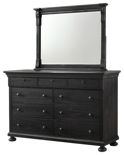 Black Wood Dressers - dresser