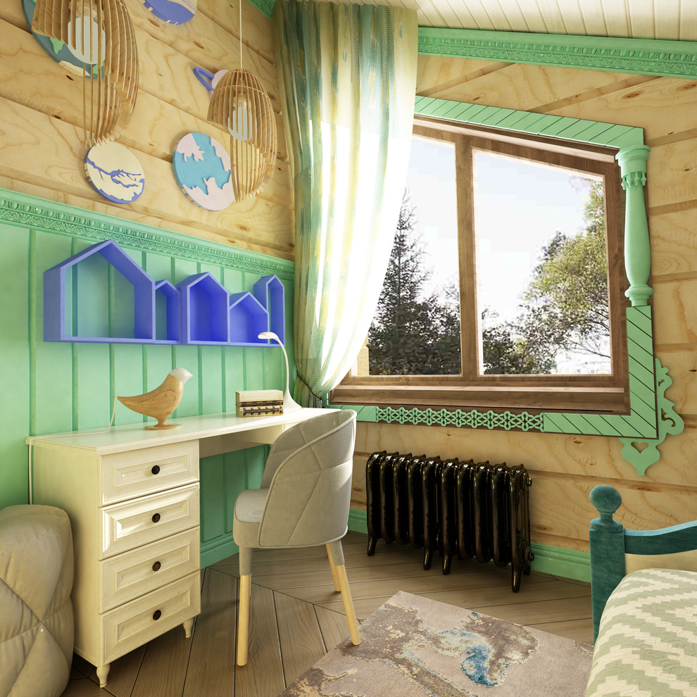 Интерьер загородного дома в стиле русско-европейское кантри