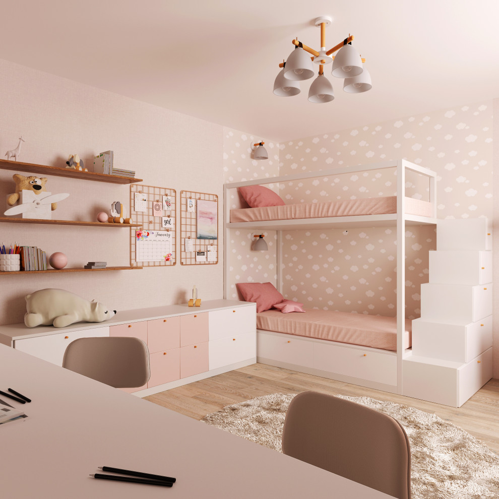 Нежная детская для двух девочек