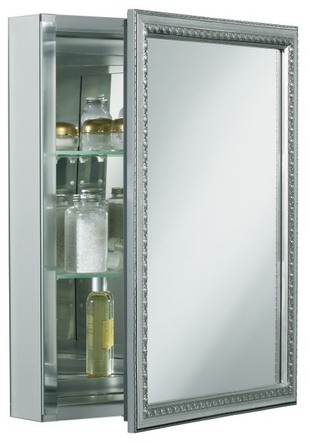 KOHLER K-CB-CLW2026SS Aluminum Single-Door Medicine Cabinet