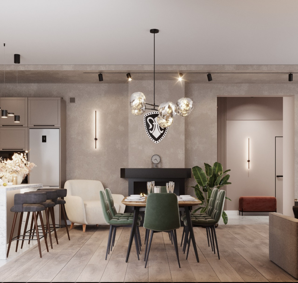 Дизайн кухни-гостиной