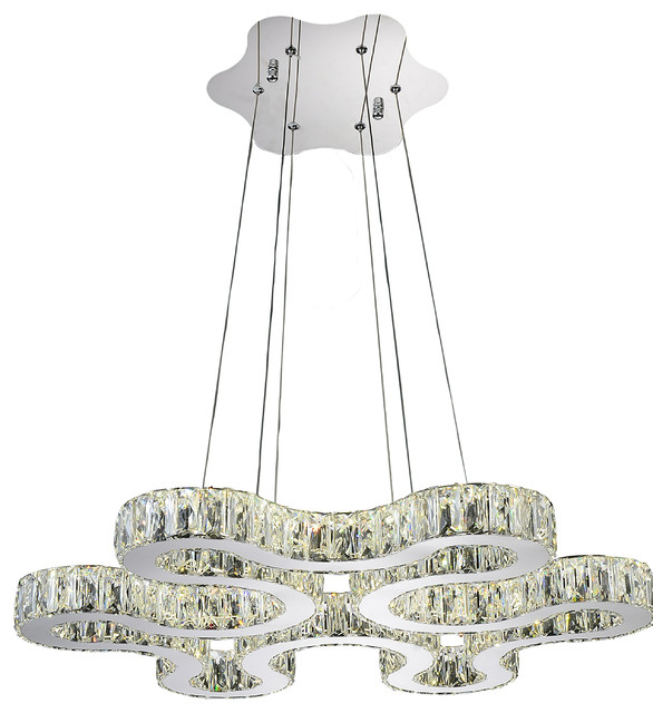 Odessa LED Chandelier With Chrome Finish