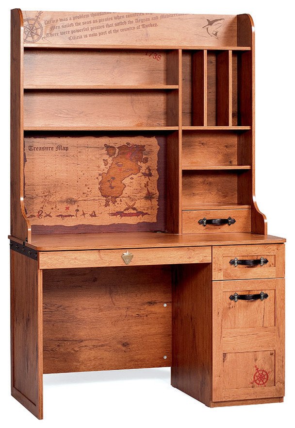 Pirate Desk With Hutch - Transitional - Kids Desks And Desk Sets - by