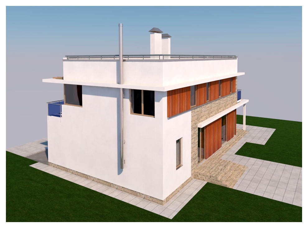 Коттедж с эксплуатируемой кровлей, 2018-19гг.