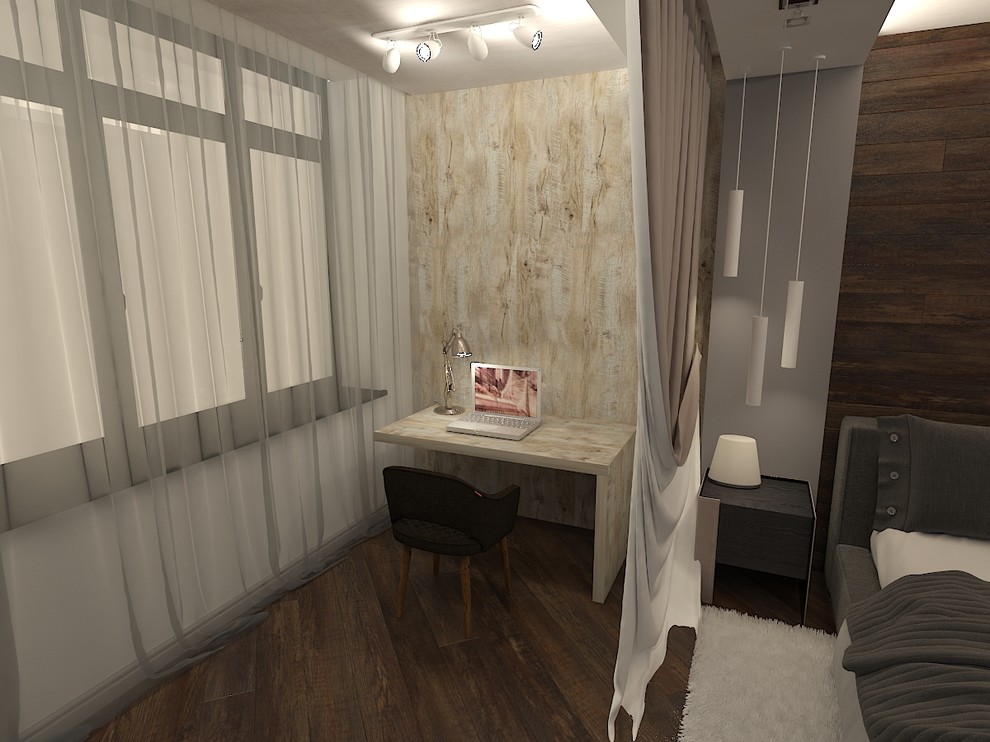 Рабочая зона в спальне