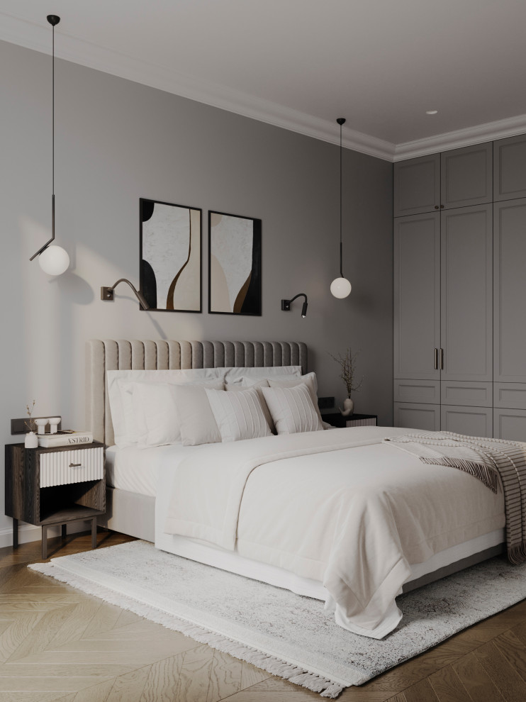 Современный mid-century в ЖК Западный Порт