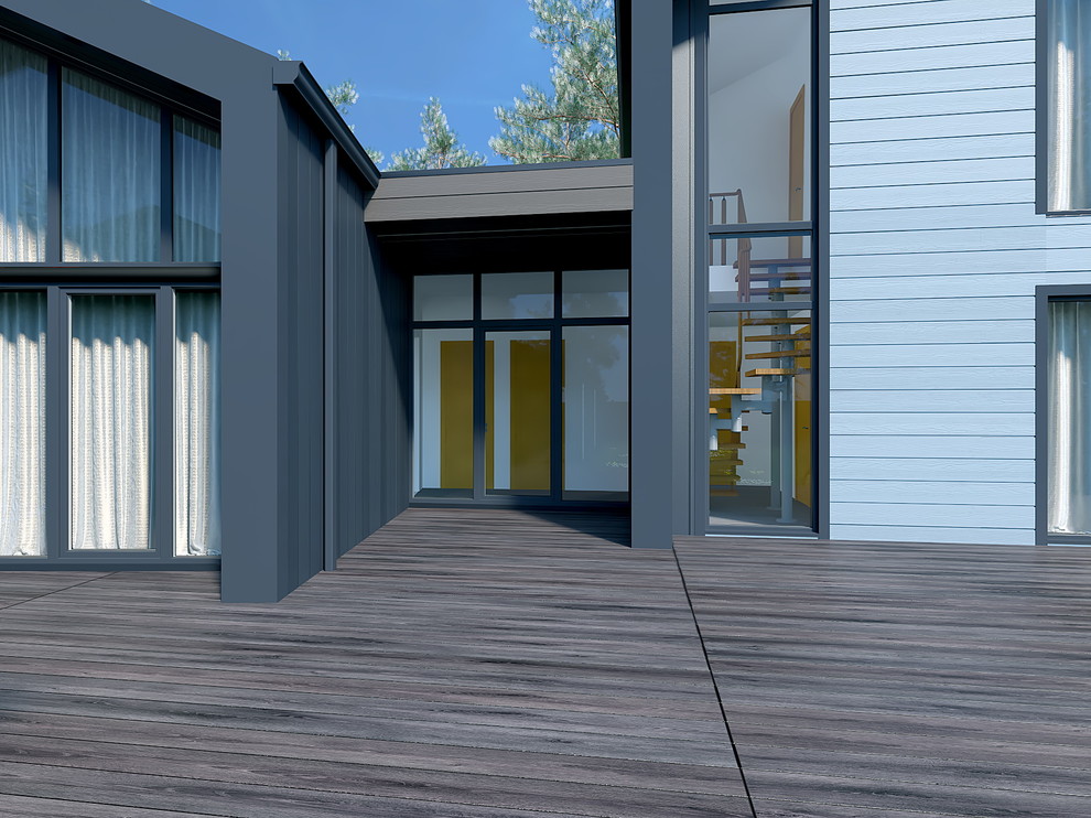 Дом из павильонов