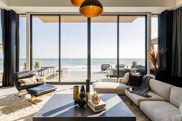 Beach contemporary-vardagsrum