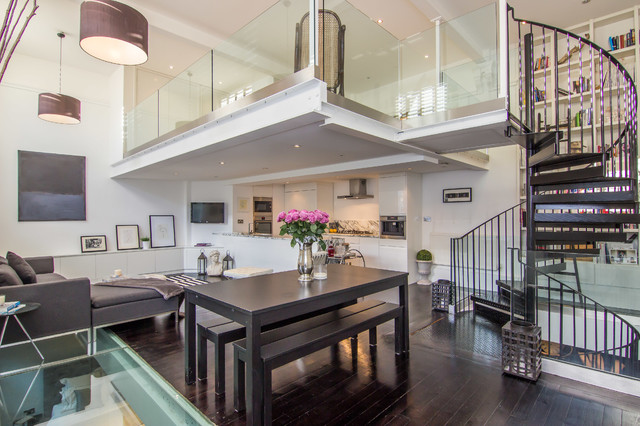 Loft Apartment contemporary-vardagsrum