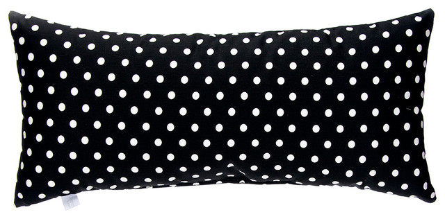 black bolster pillow