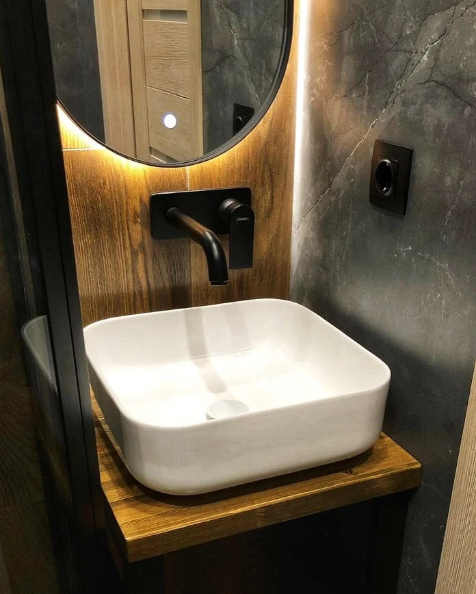 Санузел и ванная комната "Черно-Белое"