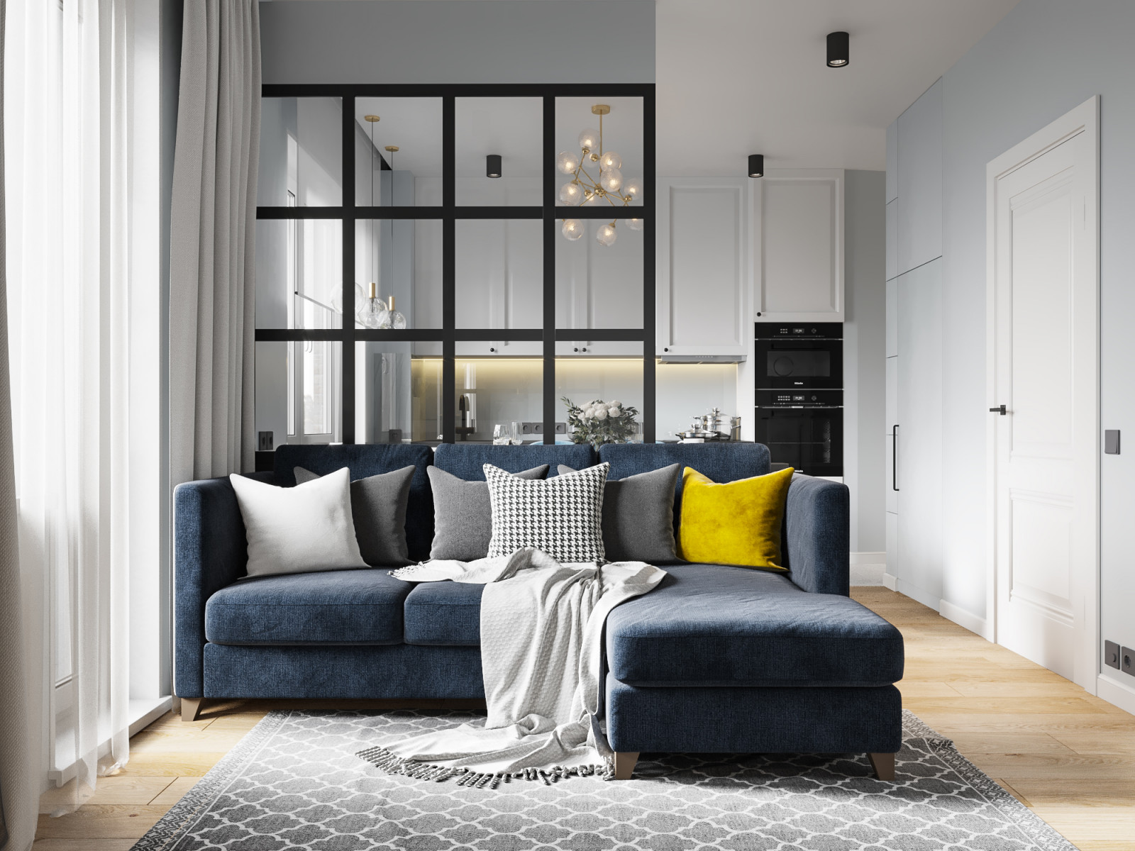 Двухкомнатная квартира 55 м.кв. на Маршала Казакова