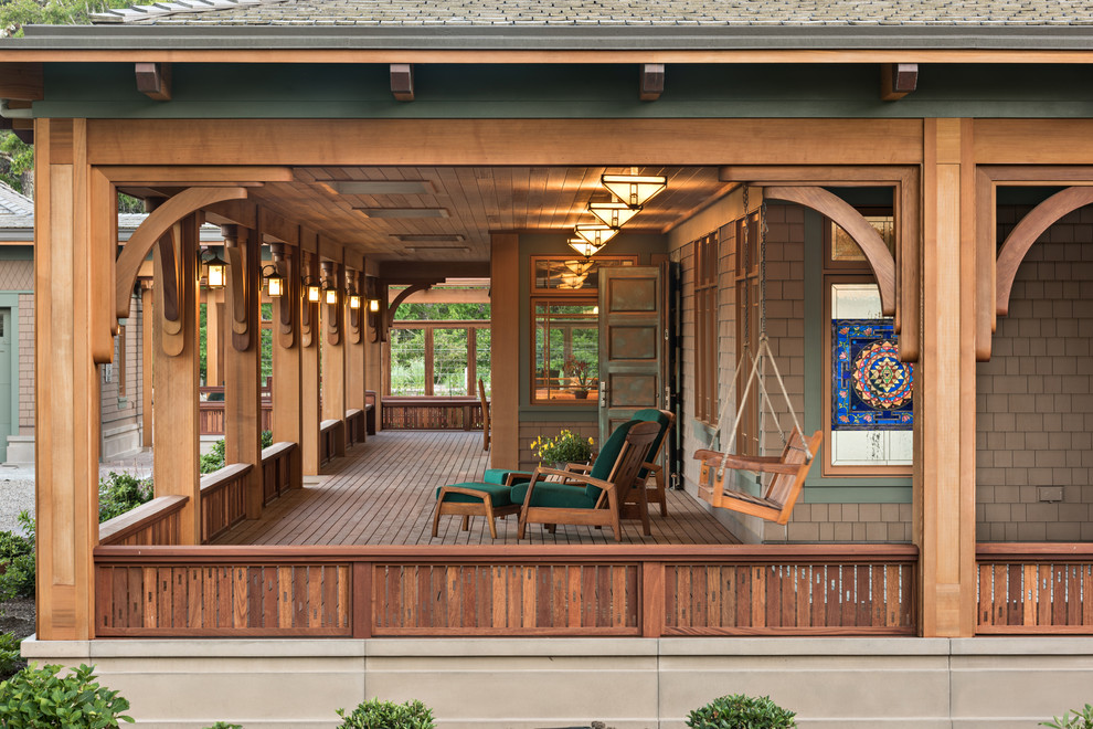 Photo of an arts and crafts verandah in Boston.