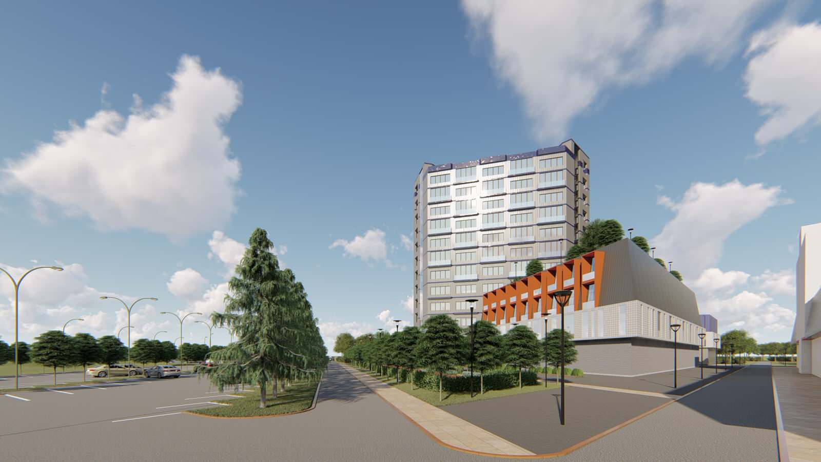 Проект комплекса зданий областной клинической больницы в Смоленской области