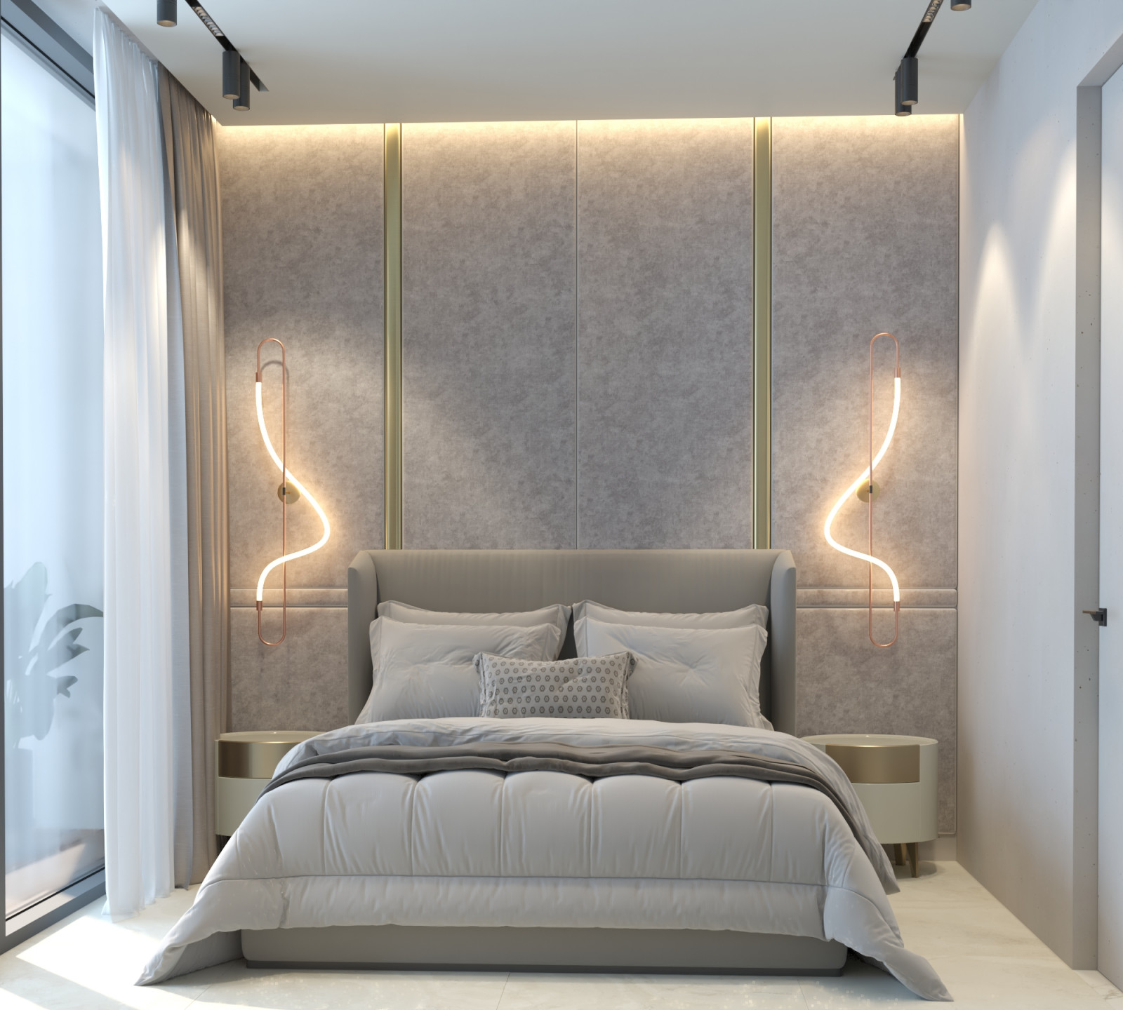 Гостевая спальня в проекте загородного дома Mountain House