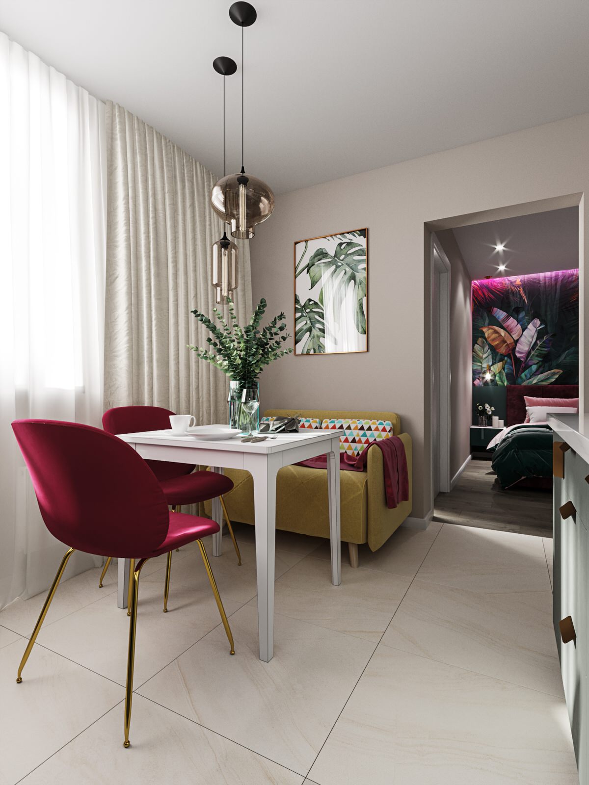 Проект однокомнатной квартиры 45,7 кв.м. в Москве