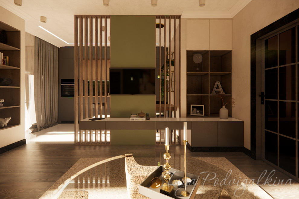 Студия в природных тонах