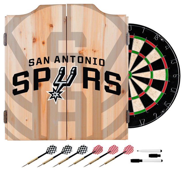 NBA Dart Set With Darts and Board, Fade, San Antonio Spurs