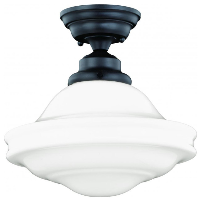 Vaxcel Lighting C0178 Huntley Flush Mount Light Oil Rubbed Bronze Flush Mount Light Oil Rubbed Bronze