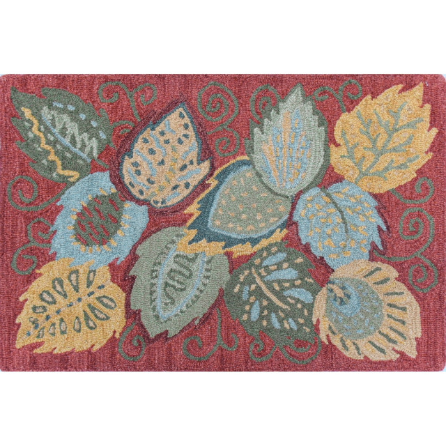 Fall Foliage Wool Hand Tufted Rug, 2' X 3' - Contemporary - Area Rugs ...