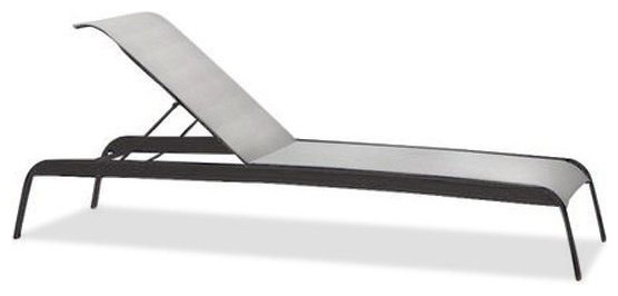 Sirocco Outdoor Sling Chaise Lounge, Mica