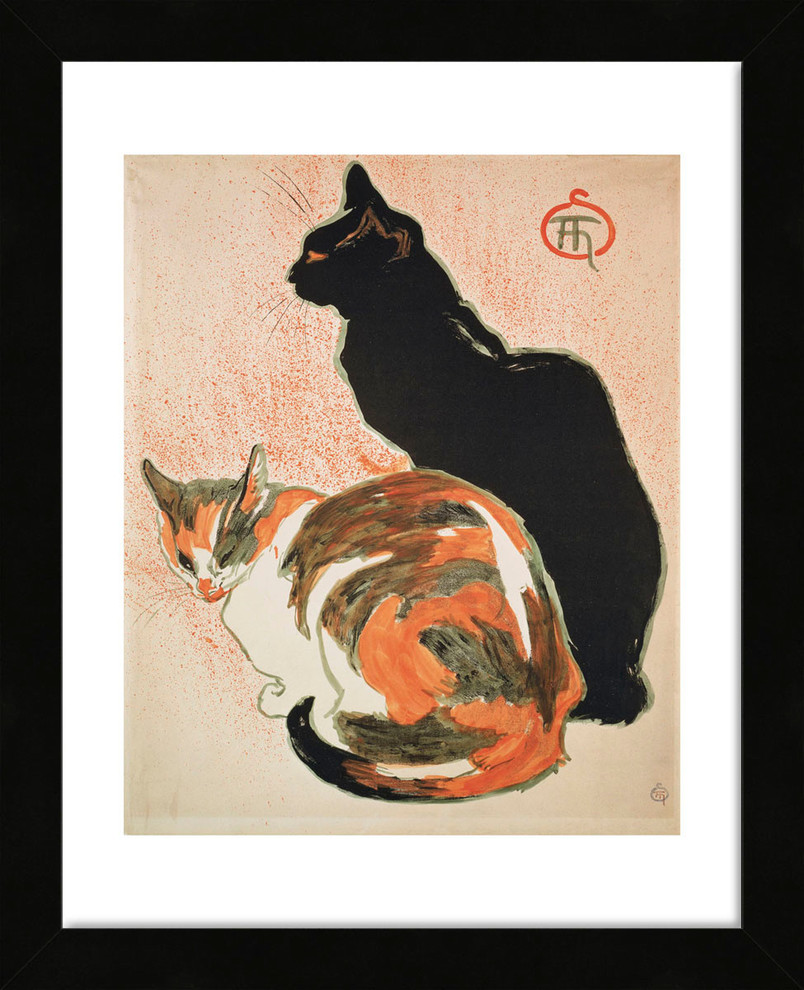 "Two Cats, 1894" Framed Print, 13"x16"