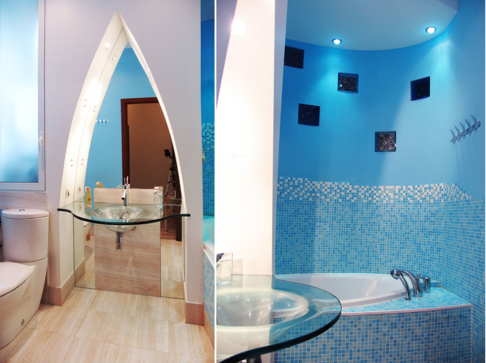 Дизайн интерьера квартиры в овальном доме