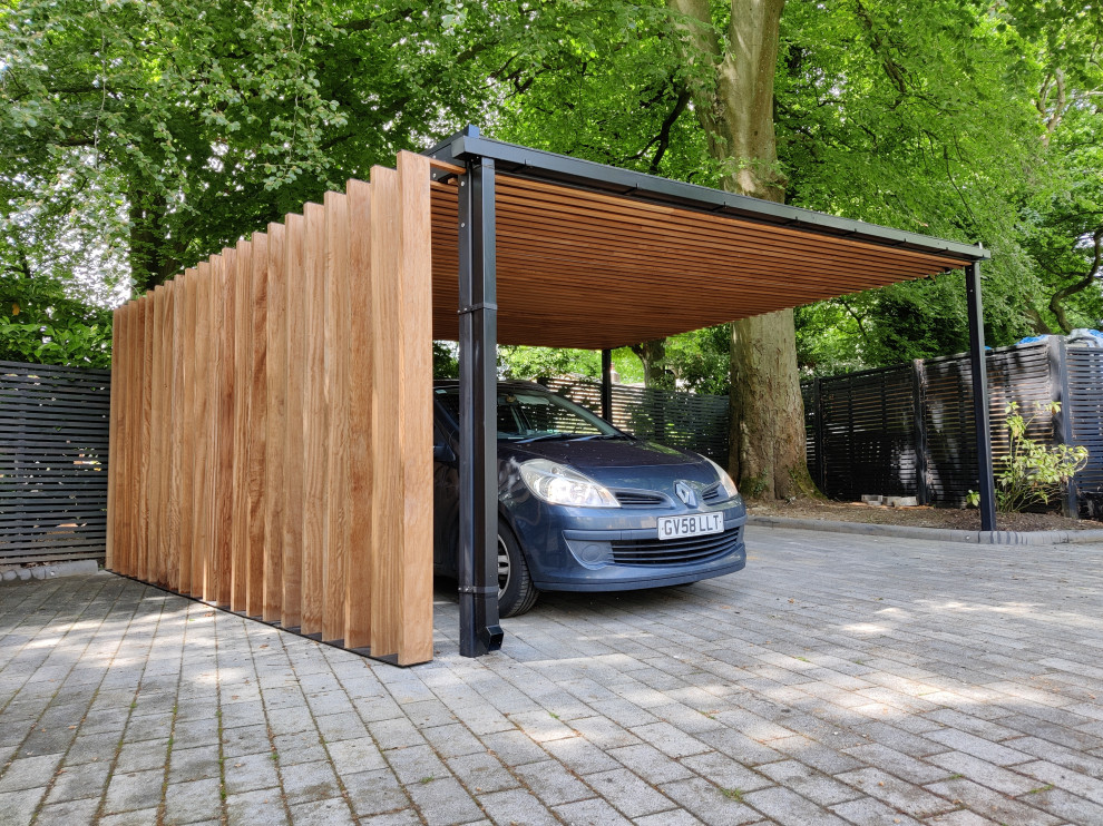 Inspiration pour un grand garage séparé minimaliste.