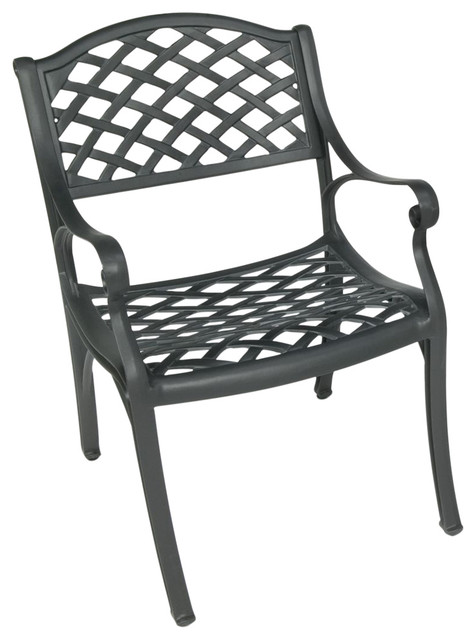 Crossweave Solid Cast Aluminum Patio Chair Crossweave Solid Cast Aluminum Patio Chair