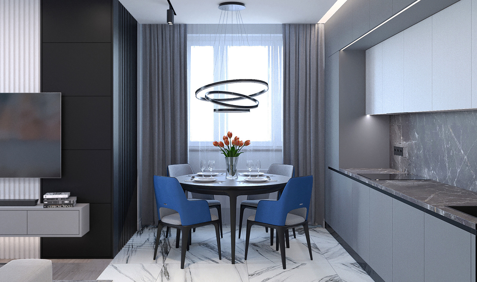 Интерьер квартиры 100 кв.м