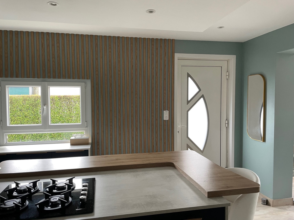 Transformation d'une cuisine avec création d'une entrée-banquette