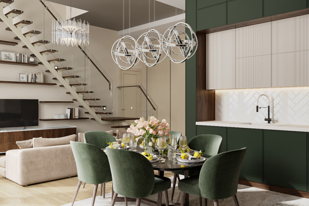 Яркая просторная гостиная