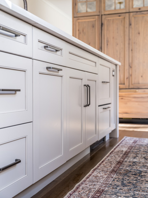 Kitchen of the Week: Soft Transitional Feel in Taupe and Wood