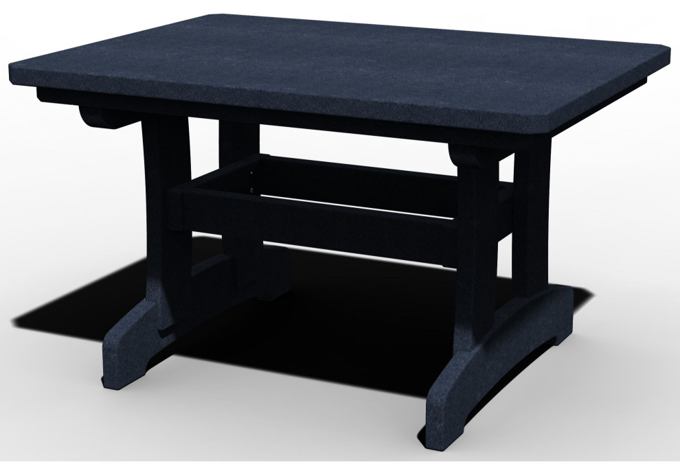 Poly Lumber Rectangle Coffee Table, Patriot Blue