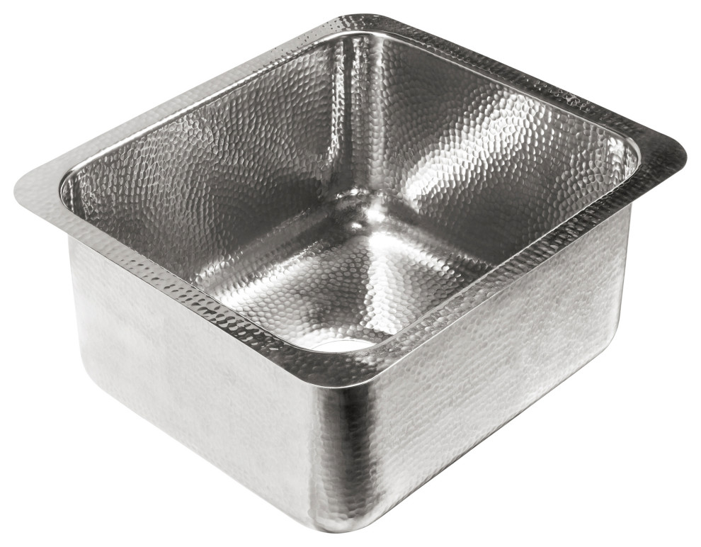 Orwell Stainless Steel 17" Single Bowl Undermount Kitchen Sink, Polished Stainless Steel