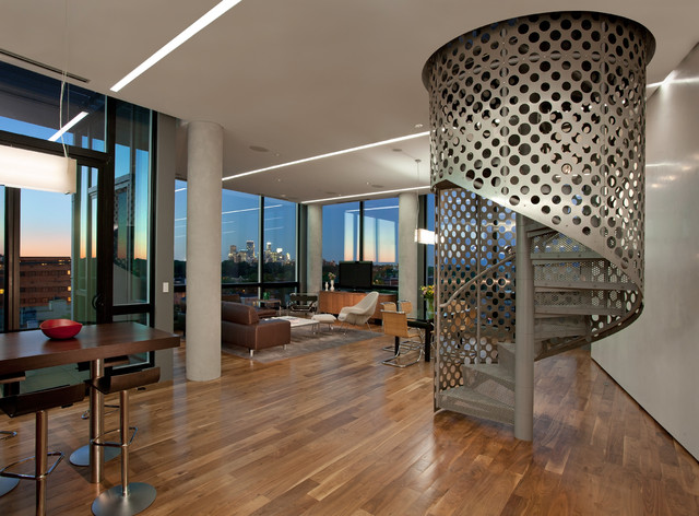 Uptown Penthouse modern-vardagsrum
