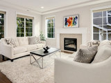 Transitional Living Room by Genesis Home Staging