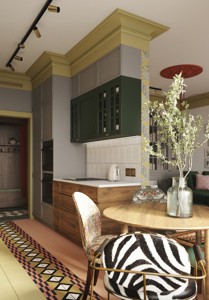 Яркая квартира "с характером" в ЖК Shome в стиле фьюжн
