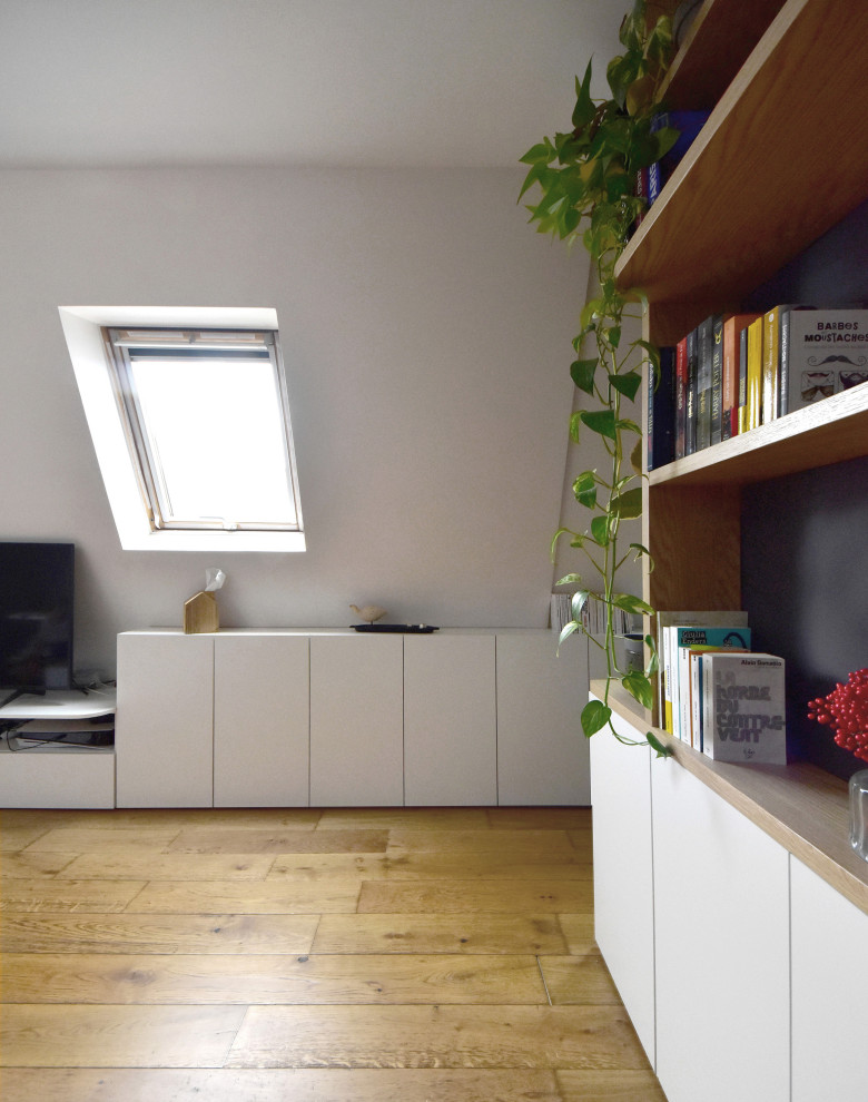 Aménagement appartement sous toiture mansardée