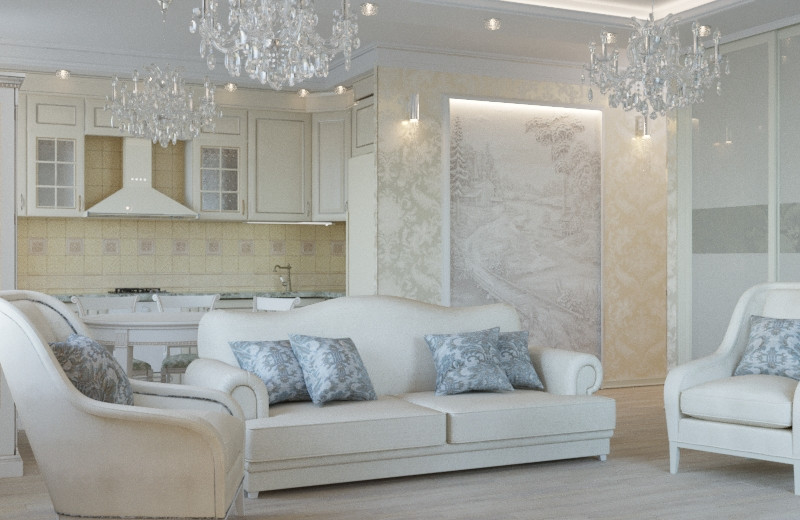 Проект квартиры  в Выхино в  стиле неоклассика