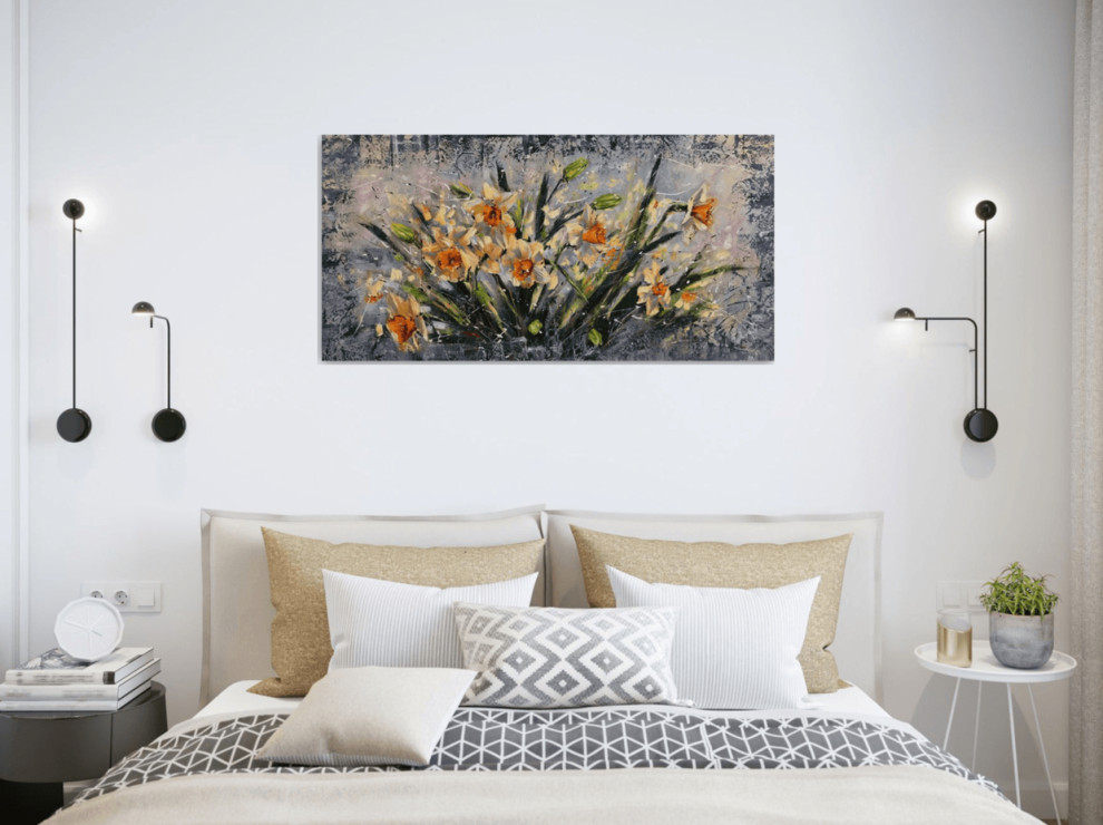 Спальня - Дизайн интерьера - Картины художницы Дианы Маливани (1)